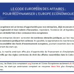 le-code-europeen-des-affaires-pour-redynamiser-l-europe-economique